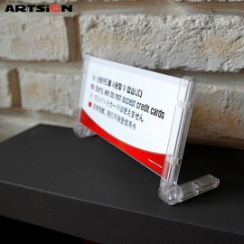 Solomon Shop [오늘출고] 아트사인 다국어표지판1213 신용카드를사용할수없습니다 19x8 [Today Shipping] Artsign Multilingual Sign 1213 Credit Cards Not Accepted 19x8