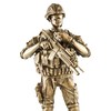 YTC Metal Tone Reporting Detail Fighting Soldier with Gun Statue