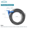 Denkuhin 520272 Temperature Sensor and 20 Feet Cable Fit for