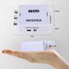 ZPZGOG Mini AV2 VGA Video Converter Box AV RCA CVBS