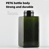 2Pcs Foaming Soap Dispenser, 450ml(16oz) Refillable Modern Square Pump Bottle