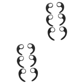 LABRIMP 2sets Flexible Earpiece Clamp for Earbuds Sports Earphones Clip Holder 3 Sizes Anti-Slip Ear Hook Headphones for Running Cycling 6pcs*2