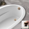 Champagne Bronze Universal Tub Drain Tip Toe Tub Conversion Kit
