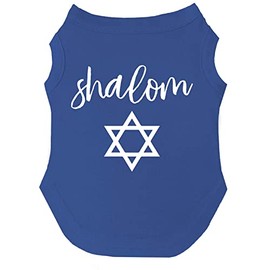 Shalom Dog Tee Shirt Sizes for Puppies, Toys, and Large Breeds (Royal Blue, 5X-Large 299)