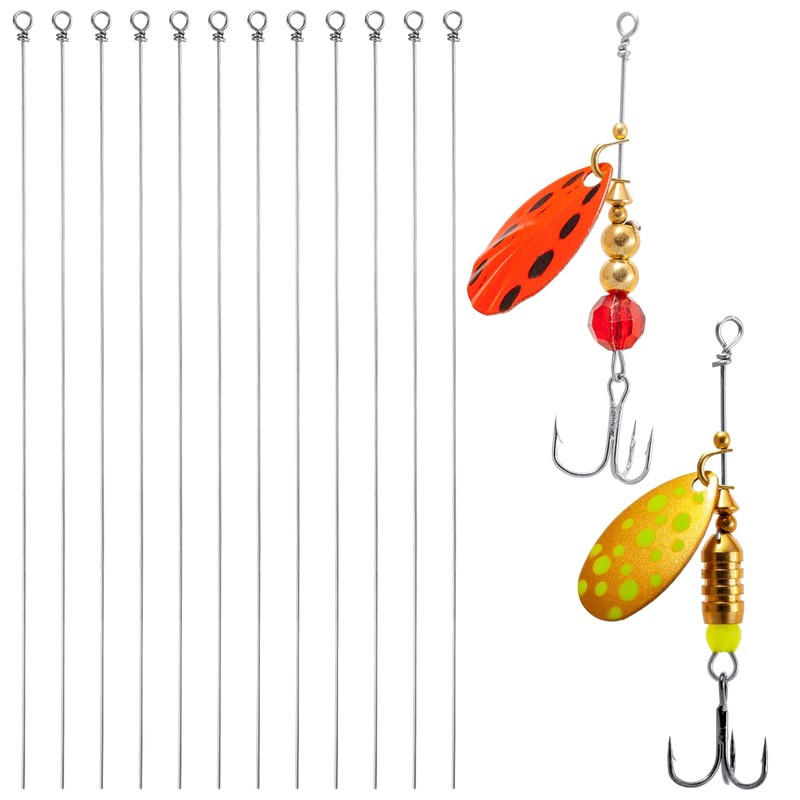 100PCS Fishing Wire Spinner, Stainless Steel Lure Making Supplies, Fish