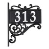 Whitehall Products 11244 Nite Bright Acanthus Reflective Post Sign Address