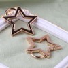3Pcs Star Shaped Stainless Steel Keychain Clip Carabiner Snap Hook