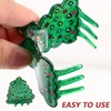 Shiny Cute Green Christmas Tree Hair Claw Clips - Mini