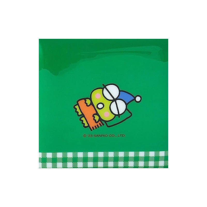 Sanrio portafolios de vinilo, Verde, 1個 (x 1), Kerokoroppi