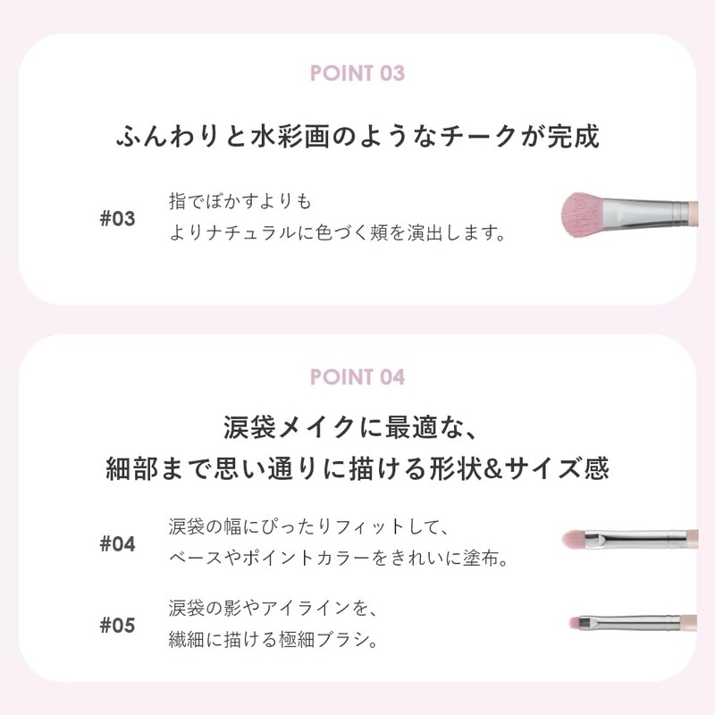 Wonjungyo Artist Touch Brush 01, Concealer Brush, Large / Makeup