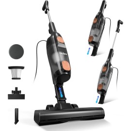 SEJOY 3 in 1 Corded Vacuum Portable Handheld Stick Electric Vacuum Cleaner - Black