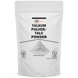100% Natural Talcum Powder for Face Makeup, Cosmetic Formulations and Other Industrial Applications 0.5 lbs / 227 g
