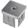 Croso End Cap Polished Square Hollow with Mittelbohrung M8 40