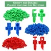 Tujoe 300 Pcs Misting Nozzle Sprayer 90/180/360 Degree Atomizing Micro
