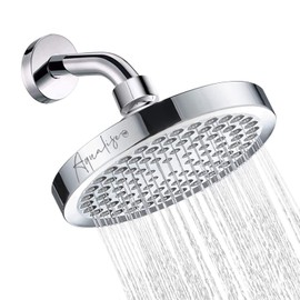 AQUALISE Shower Head - High Pressure Rain - Premium Quality Luxury Design - 1-Min Install - Easy Clean Adjustable Shower Heads - Chrome