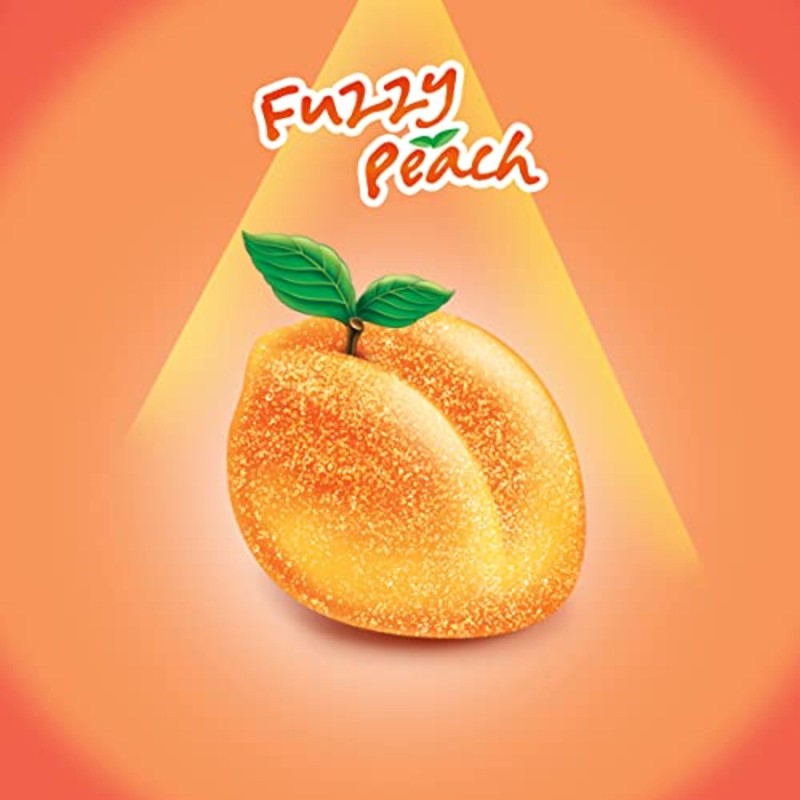 Maynards Fuzzy Peach Candy, 64g (Pack of 18) (Imported from