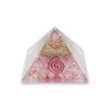LAMARE - Orgonite pyramid (rose quartz, 2.4 inches (61 mm))