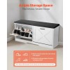 Home Furniture Shoe Rack Bench With Cushioned Seat 39.4 X