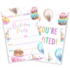 VGoghex Birthday Party Invitations with Envelopes 20 PCS Birthday Cakes