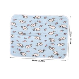 Generic Dog Cat Cooling Mat Portable Lightweight Pet Cooling Pad for Summer Breathable Indoor Outdoor Use Soft Non Toxic Cats Up