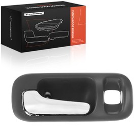 A-Premium Front or Rear Left Driver Side Interior Door Handle Compatible with Honda CR-V 1997 1998 1999 2000 2001, Gray Housing with Chrome Lever, Replace# 72165-S47-003ZC