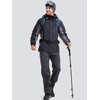 FREE SOLDIER Men's Warm Windproof Winter Fleece Lined Pants Hiking
