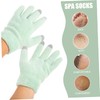 Minkissy Fingerless Gloves Moisturizing Socks Set Overnight Hand Mask Gloves