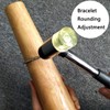 HEYMOUS Wood Bracelet Mandrel Round Plastic Wrist Sizer with Jewelers