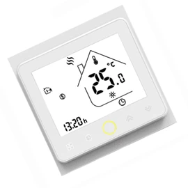Mingzhe Smart Thermostat Intellight Temperature Controller 5A Water Floor Heating for Home No Wi-Fi - White