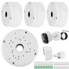 4 Pcs Camera Junction Box: Waterproof Junction Box for Security