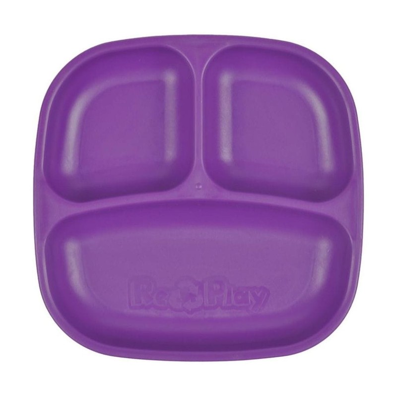 Re-Play Divided Plate Single, Lime Green