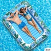 JAMBO XXL Inflatable Tanning Pool Lounger Float, 80 x 56
