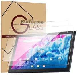 Doemoil for SKY PAD10 MAX Tempered Glass Film Screen Protector High Definition Anti-scratch 9H HD Clear Bubble Free For SKY PAD10 MAX 10.1 inch Tablet (2)