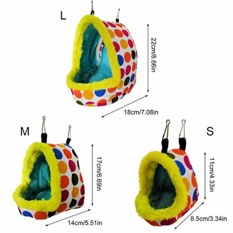Bird Parrot Hammock Pet Sleep Cotton Nest Hang Cave Cage