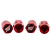 ST Tyre Valve Caps - Red - Pack of 4