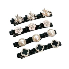 CPJJ Pack of 4 women's hair clips, double layer hair clips, hair clips, double layer hair clip, duck beak hair clip
