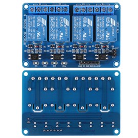 AITRIP 2 x 4 Channel DC 5V Relay Module with Optocoupler for Arduino UNO R3 1280 DSP ARM PIC AVR STM32