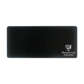 OTM Essentials Manhattan College Classic Cloth Desk Mat, Durable Office Supplies, Non-Slip Base, Responsive Desk Pad with Smooth Cloth Surface, Black