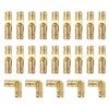 uxcell 50Pcs Invisible Barrel Hinges, 4x15mm Brass Concealed Hinge, Hidden