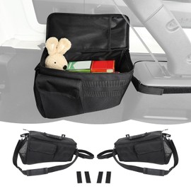 RT-TCZ Rear Trunk Organizer 2PCS,Storage Bag Accessories for Jeep Wrangler JLU 4 Door 2018-2023