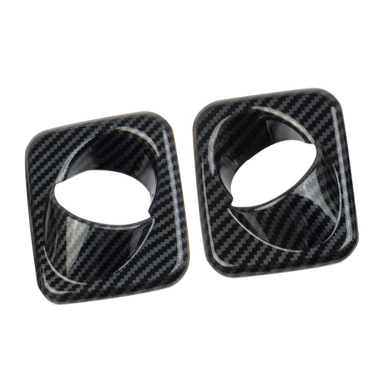 crosselec Carbon Fiber Tail Gate Licence Light Cover Trim for
