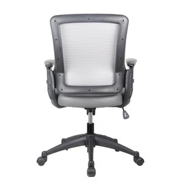 Height Adjustable Arms Mid-Back Mesh Task Office Chair, 25" W x 25" D x 34" H, Gray