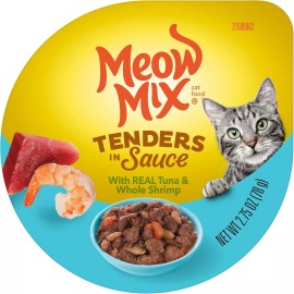 "Brand": "Meow Mix" Meow Mix Tenders Tuna Shrimp Wet Cat Food 12 Pack