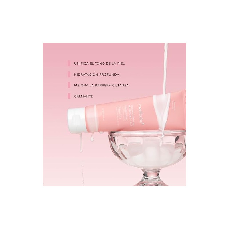 Medicube Salmon Dna Pdrn Crema Hidratante Hialurónica Rosa Calmante Ácido