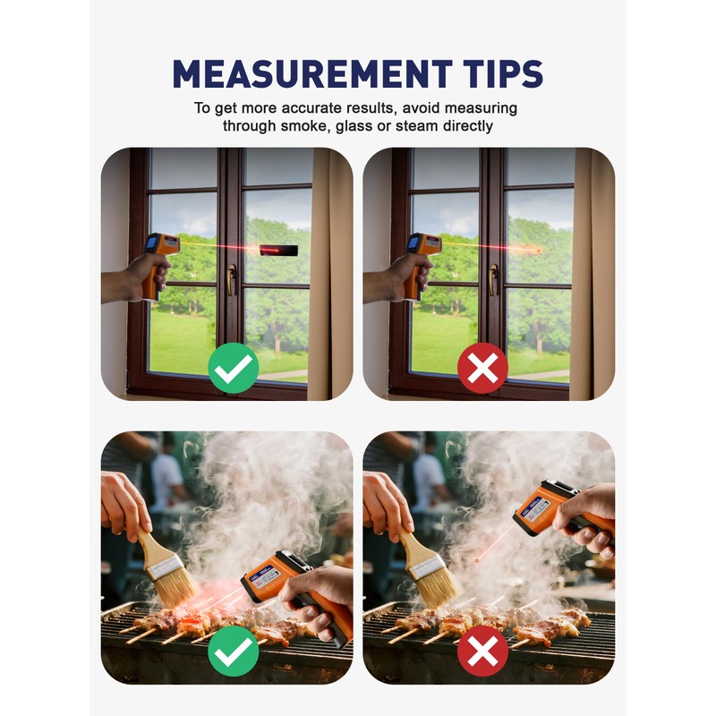 SMART JERRY - Infrared Thermometer Gun | Non-Contact Digital Temperature