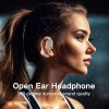 ZIHNIC Open-Ear Wireless Bluetooth Headphones with Mic Comfortable Ear Hooks