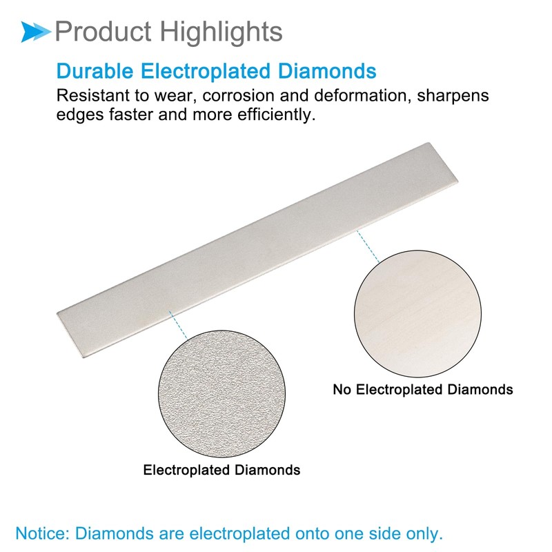 CoCud Diamond Whetstone Sharpening Stone, 3000 Grit 5.91" x 0.79"