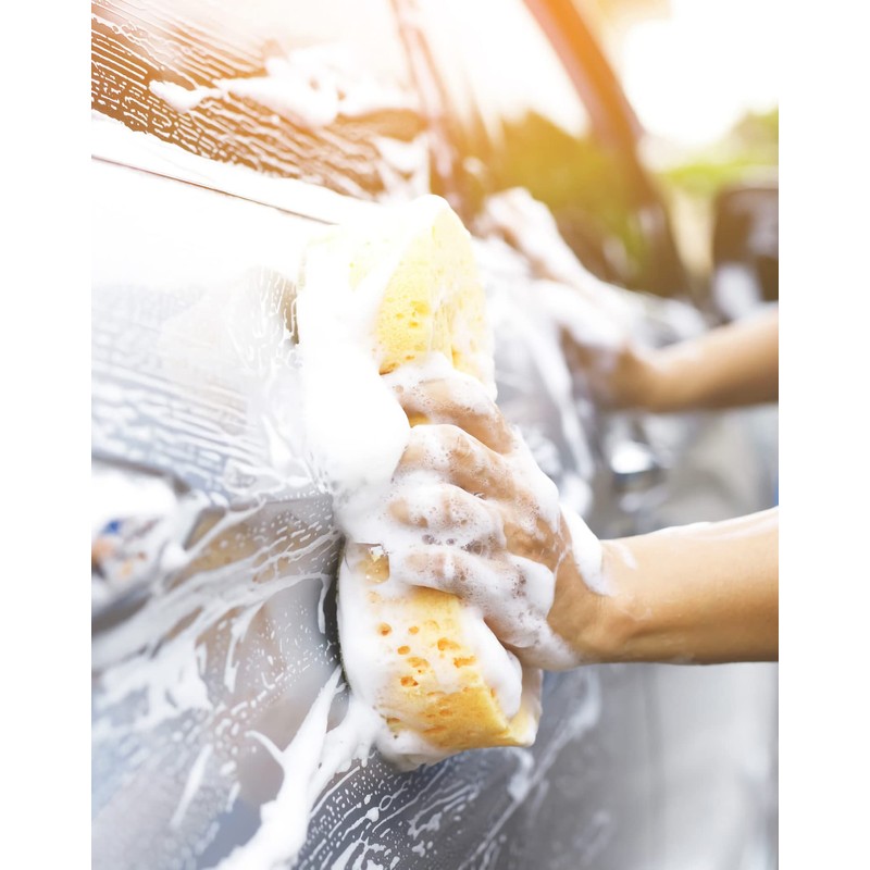 QWORK® 3 Packs Car Wash Sponges, Cleaning Sponge, Car Sponges