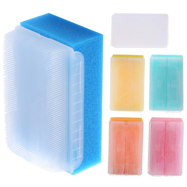 ARGOMAX - Paquete de 6 cepillos de esponja para baño y cuerpo