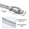 Hose Clamps, 9.84 Ft 304 Stainless Steel Hose Clips, Metal